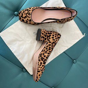 J.Crew Celia Pump with Calf Hair, Sahara Brown. 7.5, Excellent Condition